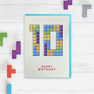 Age 10 Computer Game - Greeting Card