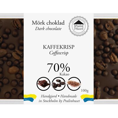 Chocolate negro 70% - Coffeecrisp (100 g)