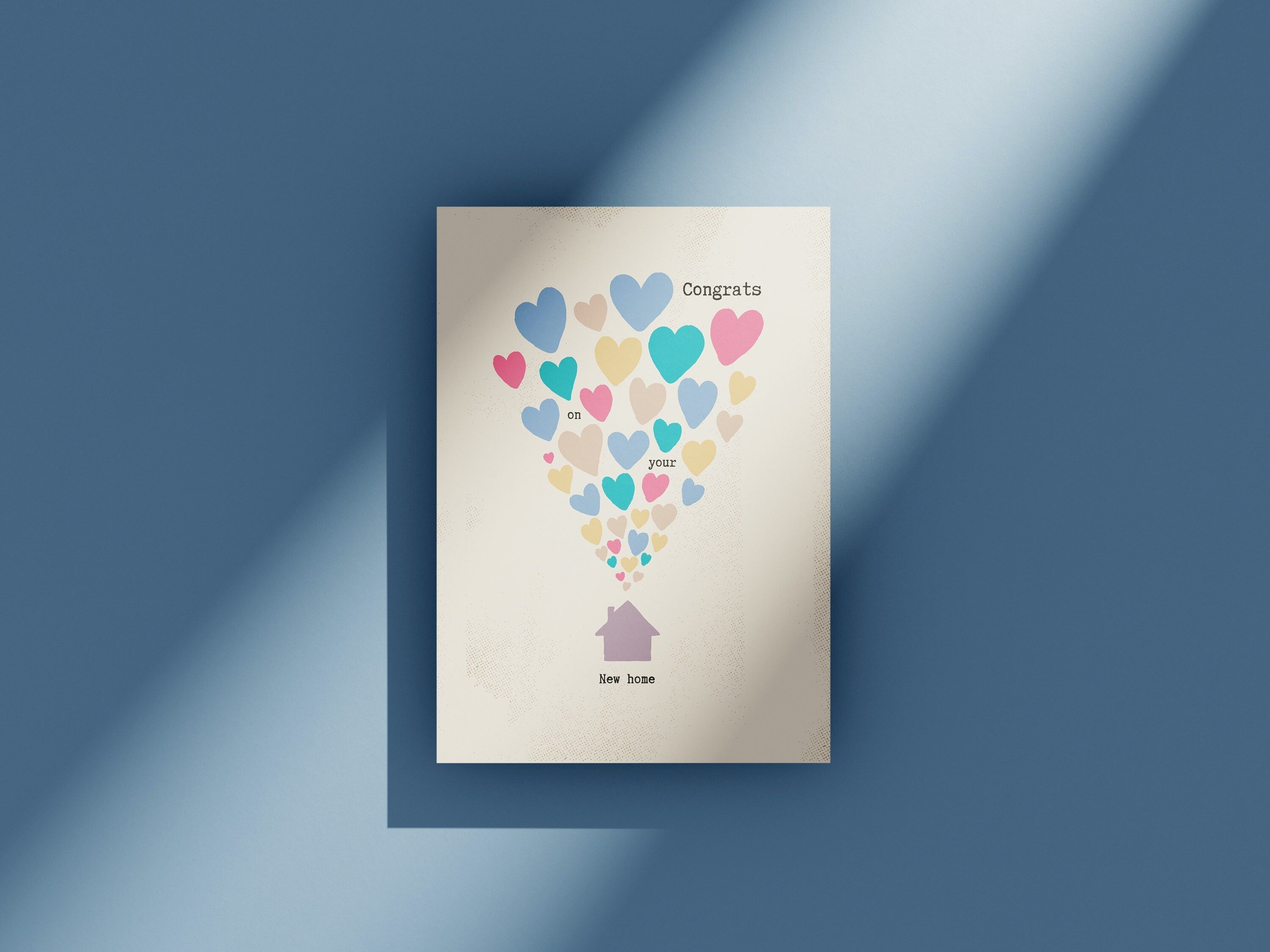 Neue Heimatherzen - Grußkarte