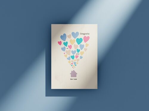New Home Hearts - greeting card
