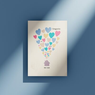 New Home Hearts - greeting card