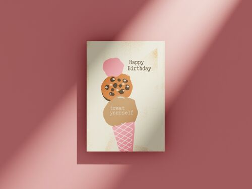 Treat yourself - greeting card