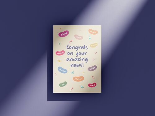 Jellybean baby - greeting card