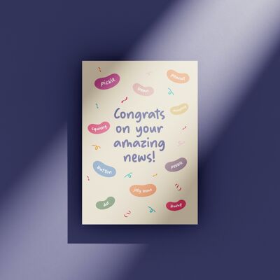 Jellybean baby - greeting card