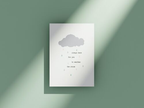 Stormy weather - greeting card