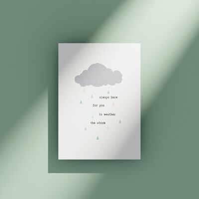 Stormy weather - greeting card