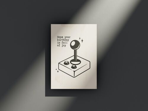 Bday Joystick - greeting card