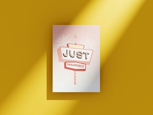 Just married - greeting card