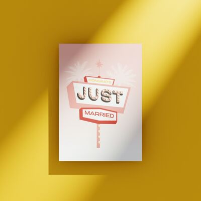 Just married - greeting card