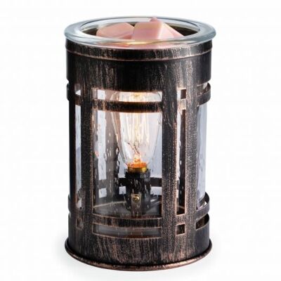 CANDLE WARMERS® MISSION Edison Bulb fragrance lamp electric brown/bronze made of metal