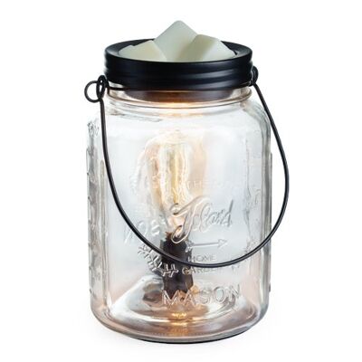CANDLE WARMERS® MASON JAR Edison Bulb warmer made of glass