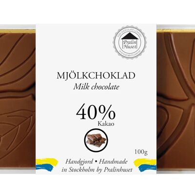 Chocolate con leche al 40% (100 g)