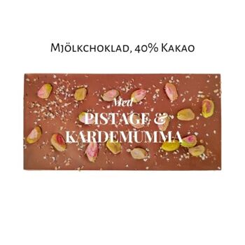 Chocolat au Lait 40% - Pistache & Cardamome 2