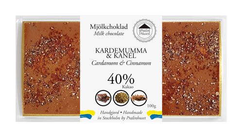 40% Milk Chocolate - Cinnamon & Cardamom