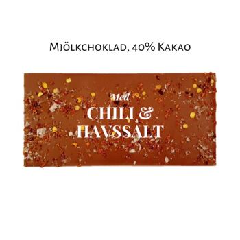 Chocolat au Lait 40% - Piment & Sel Marin 2