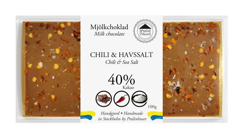 40% Milk Chocolate - Chili & Sea Salt