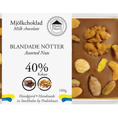 40% Milk Chocolate - Mixed Nuts