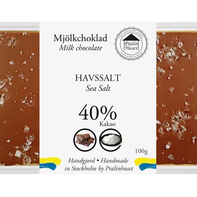 Chocolate con Leche 40% - Sal Marina