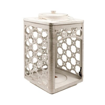 CANDLE WARMERS® GARDEN lantern metal for scented candles cream