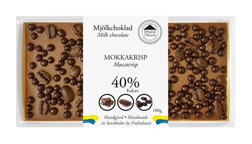 40% Milk Chocolate - MoccaCrisp (100g)
