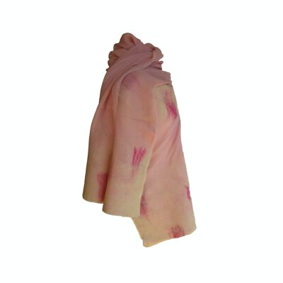 Pañuelo Salzburgo rosa con seda de morera