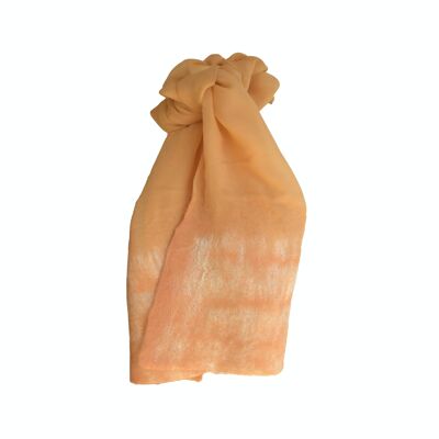 Scarf Salzburg apricot with mulberry silk