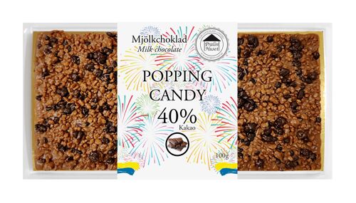 40% Milk Chocolate - Popping Candy