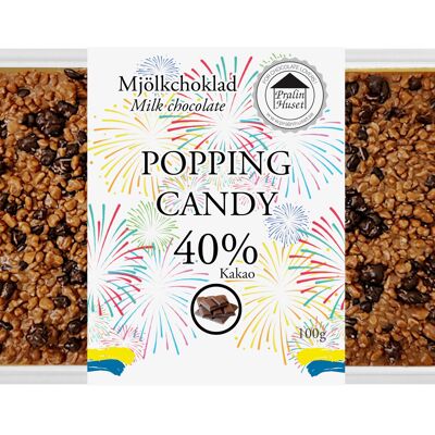 40% Milchschokolade - Popping Candy