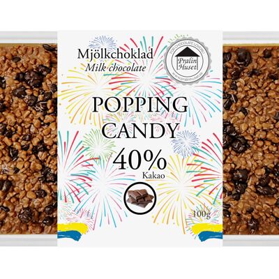 40% Milchschokolade - Popping Candy