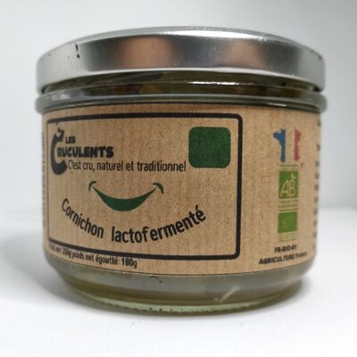 Organic lacto-fermented pickle slices 200g