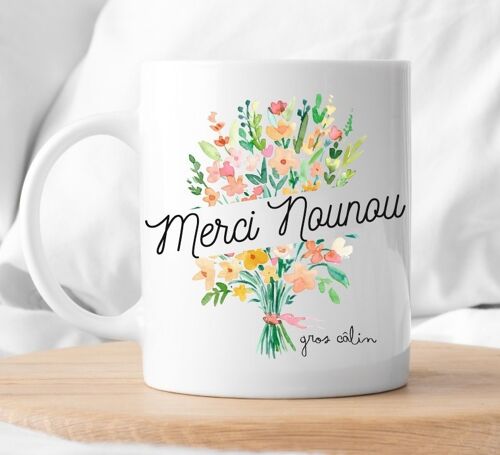 Mug céramique Merci Nounou