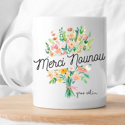 Mug céramique Merci Nounou