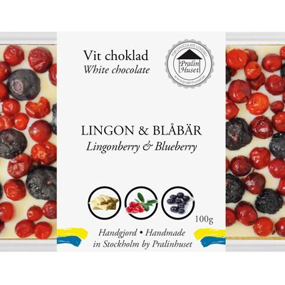 White Chocolate - Lingonberry & Blueberry