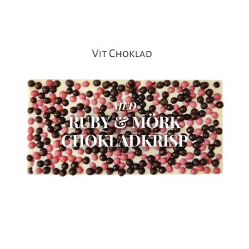 Chocolat Blanc - Croustillant Rubis & Chocolat Noir 2