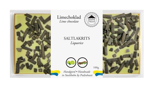 Lime Chocolate - Salty liquorice (100g)