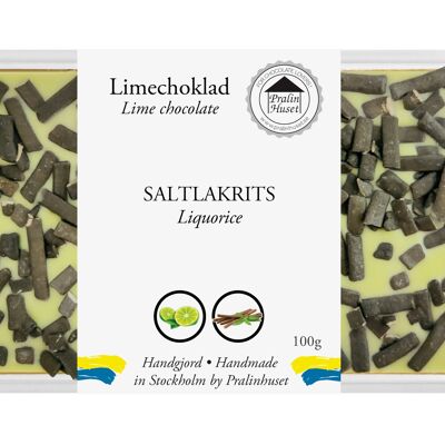 Limettenschokolade - Gesalzenes Lakritz