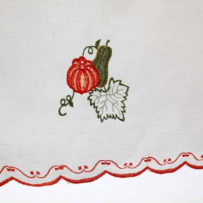Pumpkin embroidered kitchen curtain  140*140cm