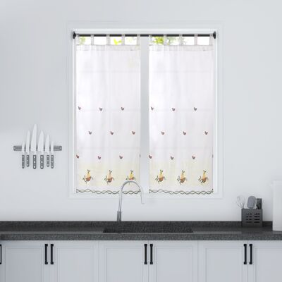 Watermelon embroidered kitchen curtain 140*140cm