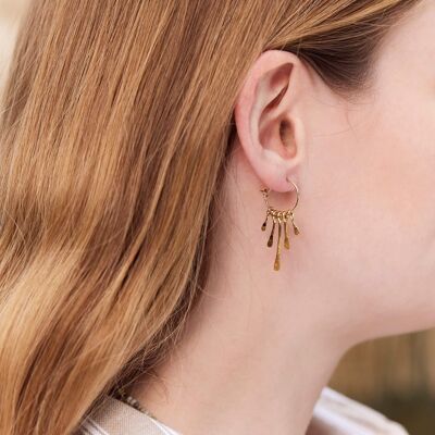 Lake hoop earrings