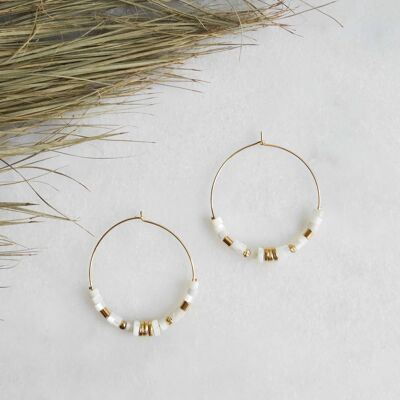 River maxi hoop earrings