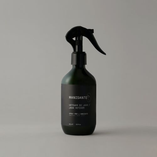 Vetiver di Java - Java Vetiver / Spray per l'ambiente e tessuti - Ambience room spray, vegano, a base naturale, packaging sostenibile, contenitori riciclabili pet, made in Italy, non testato su animali