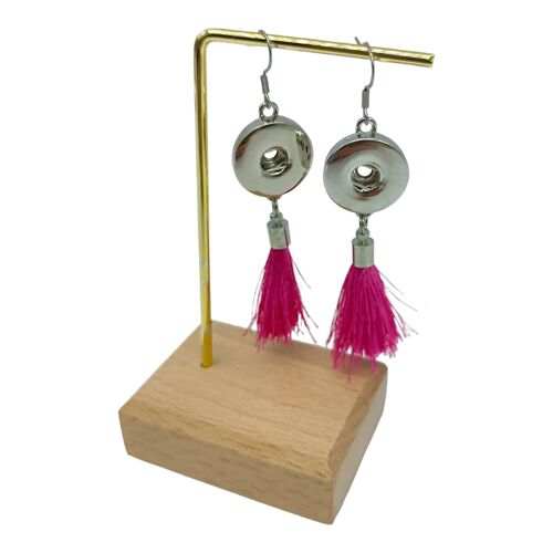 Boucles d'oreilles interchangeables pompons