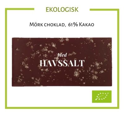 Chokladkaka Ekologisk 61% Choklad - Havssalt