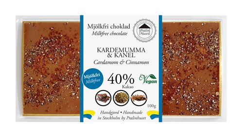 Chokladkaka Mjölkfri Choklad - Kardemumma & Kanel