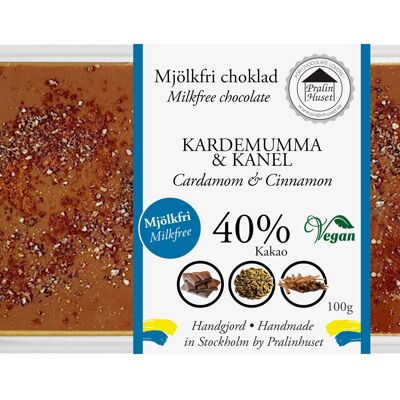 Chokladkaka Mjölkfri Choklad - Kardemumma y Kanel