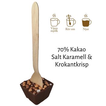 Drickchokladklubba 70% Mörk Choklad - Sel Karamell 2