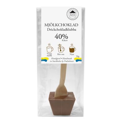 Bastoncini per cioccolata calda al latte 40% (50 g)