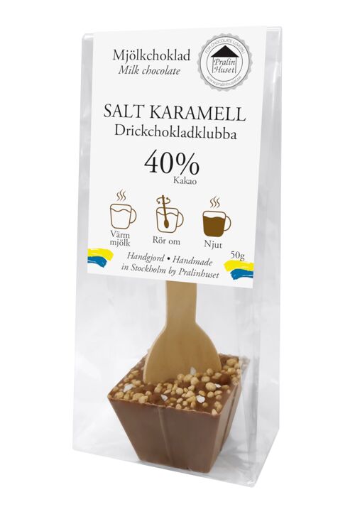 Drickchokladklubba 40% Mjölkchoklad - Salt Karamell