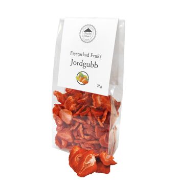 Frystorkad Frukt – Jordgubbar 25g