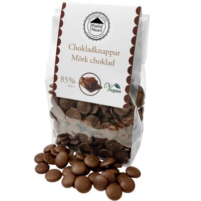 Chokladknappar Mörk choklad 85%